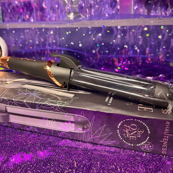 hauteness Other - HAUTENESS 3inONE Multistyler Flat Iron & Curling System - Black